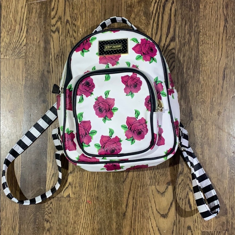 betsey johnson mini book bag